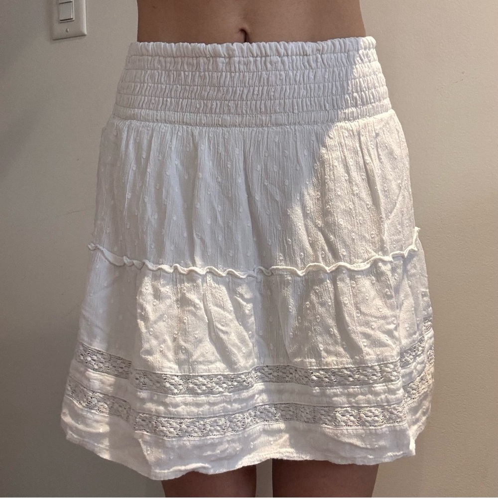 Hollister White Women's Skirt